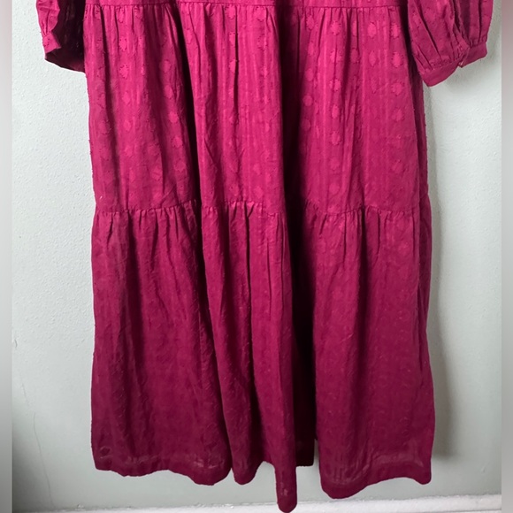 NWT‎ Anthropologie Viola Tiered Button Front Maxi Dress in Plum Size Medium - Picture 8 of 13